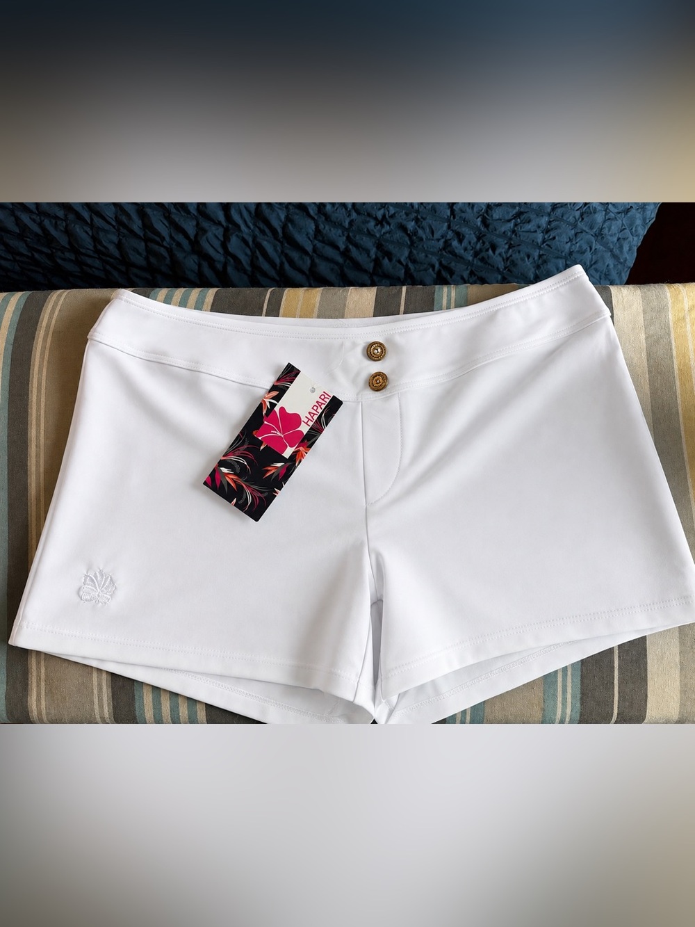 HAPARI NWT White Swim Shorts Women’s Size [Add Size] Beach Pool Cover-Up